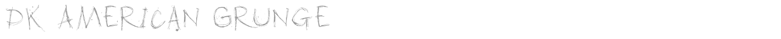 DK American Grunge font preview